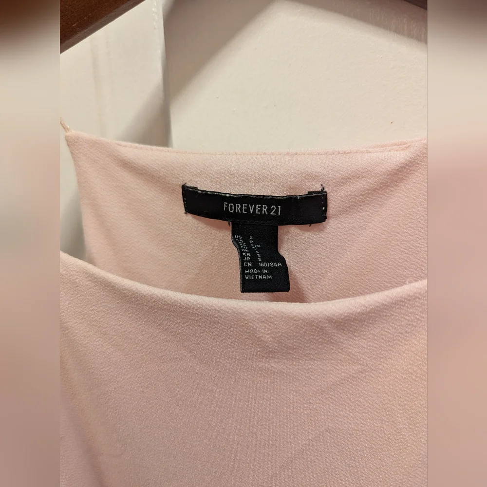 Blush String Tank Blouse - Picture 3 of 6